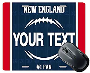 BRGiftShop Customize Your Own Football Team New England Square Mouse Pad
