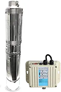 SCHRAIBERPUMP 4" DEEP WELL SUBMERSIBLE PUMP 1HP 230v 310FT 21GPM 134PSI (max) w/control 2 Years WARRANTY - STAINLESS STEEL DISCHARGE, CASING AND FLANGES, INCLUDES WIRE SPLICE KIT - model 42092M