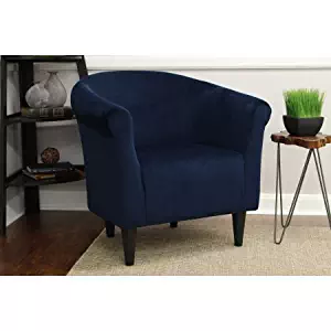 Mainstays Microfiber Bucket Accent Padded Chair (Navy Blue)