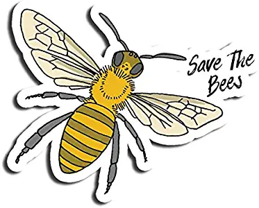 Save The Bees Sticker Nature Stickers Waterbottle Sticker Tumblr Stickers Laptop Stickers Vinyl Stickers