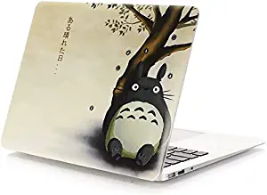 Funut MacBook Air 13 inch Case 2020 2019 2018 Release A2179 A1932 Retina Display, Plastic Pattern Hard Shell Only Compatible with MacBook New Air 13" Matte Frosted Hard Cover, Totoro