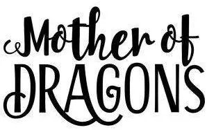 Legacy Innovations Khaleesi Mother of Dragons Game of Thrones Black Decal Vinyl Sticker|Cars Trucks Vans Walls Laptop| Black |6.5 x 4 in|LLI708