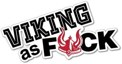 Viking As Fck Sticker Decal Funny Car Prank Laptop