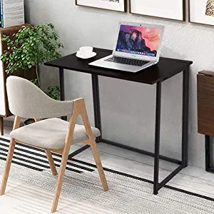 Writing Computer Desk Modern Simple Study Desk, Folding Laptop Table,Sturdy Office Desk PC Laptop Notebook Study Writing Table for Home Office Workstation