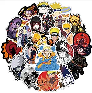 Naruto Stickers for Water Bottles,100 PCS Waterproof Laptop Stickers Anime Cartoon Stickers for Phone Water Bottles Laptop (Naruto Stickers)