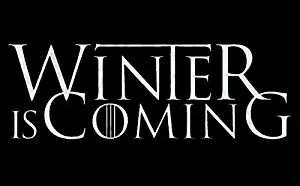 Winter is Coming Game of Thrones Decal Vinyl Sticker|Cars Trucks Vans Walls Laptop| White |7.5 x 3 in|CCI1286