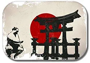 Carframes18 Japan Flag Sumo Vinyl Sticker - Car Window Bumper Laptop Bumper Sticker Decal