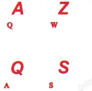 French (Azerty) Keyboard Stickers Transparent Background Red Letters for Any Pc Computer Laptop Desktop Keyboards