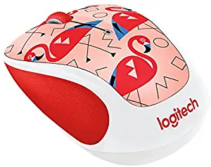 Logitech - M325c Wireless Optical Mouse - Flamingo