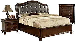 Capers Brown Cherry Cal King Bed