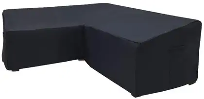 Yolaka Patio Furniture Covers Heavy Duty Outdoor Sectional Couch Protector L Shaped 87x112x30H Black Waterproof