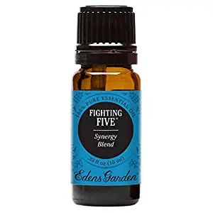 Edens Garden Fighting Five Essential Oil Synergy Blend, 100% Pure Therapeutic Grade (Highest Quality Aromatherapy Oils- Cold Flu & Detox), 10 ml