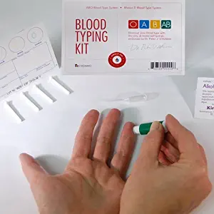 Blood Type Kit - Also Includes: 1 Eldoncard, 1 Lancet, Gauze, Alcohol Wipe, Micropipette