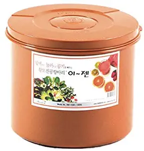 E-Jen Premium Kimchi, Sauerkraut Container Probiotic Fermentation with Inner Vacuum Lid Round (2.1 gal/ 8L)