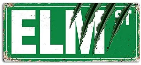 Lilyanaen New Metal Sign Aluminum Sign Elm Street Claws Wall Sign for Outdoor & Indoor 8