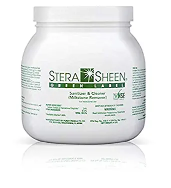 Purdy Stera-Sheen 4 lb Sanitizer Jar w/Green Label