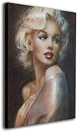 Marilyn Monroe Wall Art Painting Framed Artwork with Living Room Bedroom Ready to Hang for Home Decor 16x20 Inch